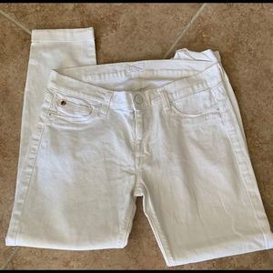 Women’s Hudson White Jean Capri’s
